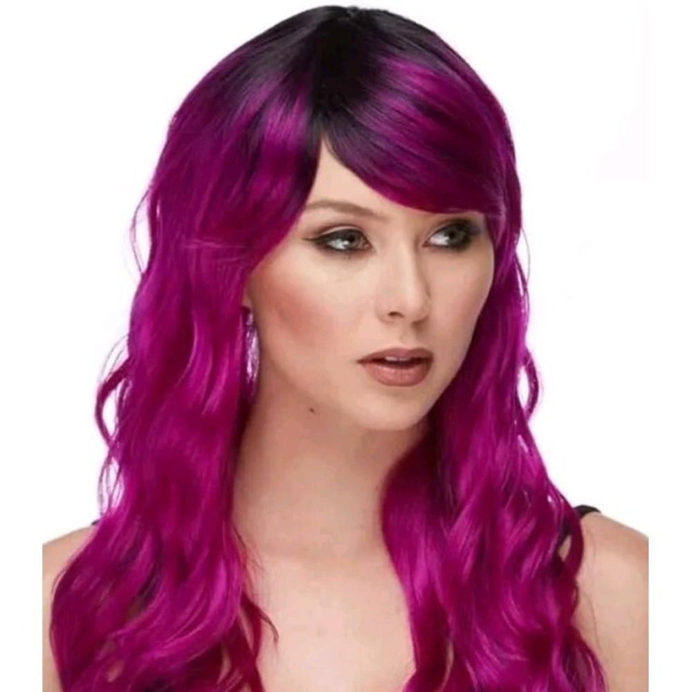New Wave Wigs Black To Pink Cosplay Costume Wig Daily Party Hairpiece Women 18'